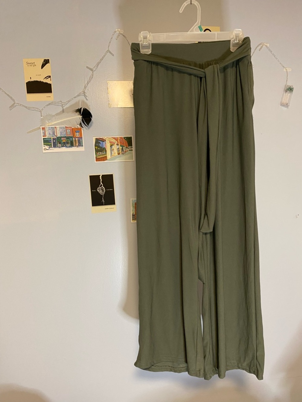 INC International Concepts Wide-Leg Tie Waist Pants